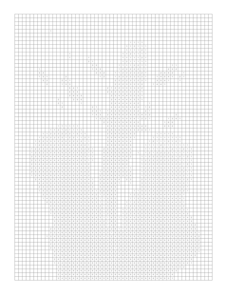 Deep Ocean puzzle 2, numbered grid