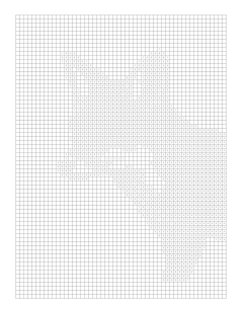 Wild Forest puzzle 2, numbered grid